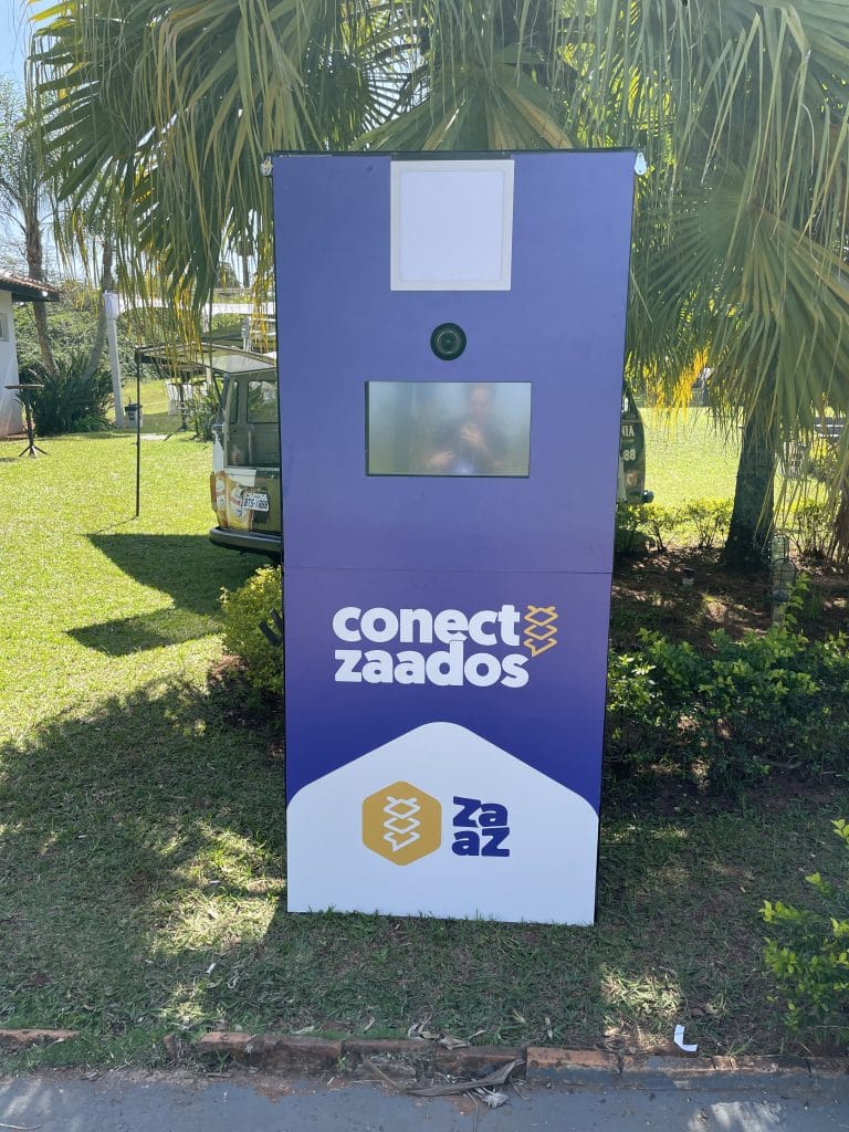 Totem fotogr&aacute;fico Aluguel