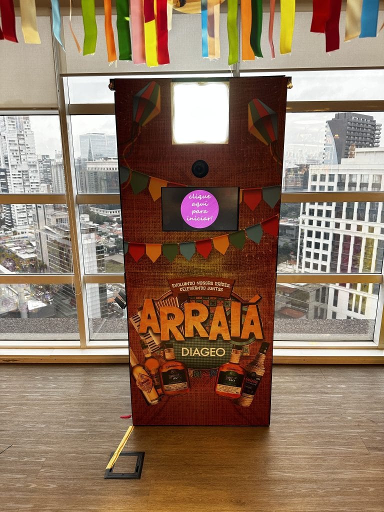 Totem fotogr&aacute;fico Aluguel