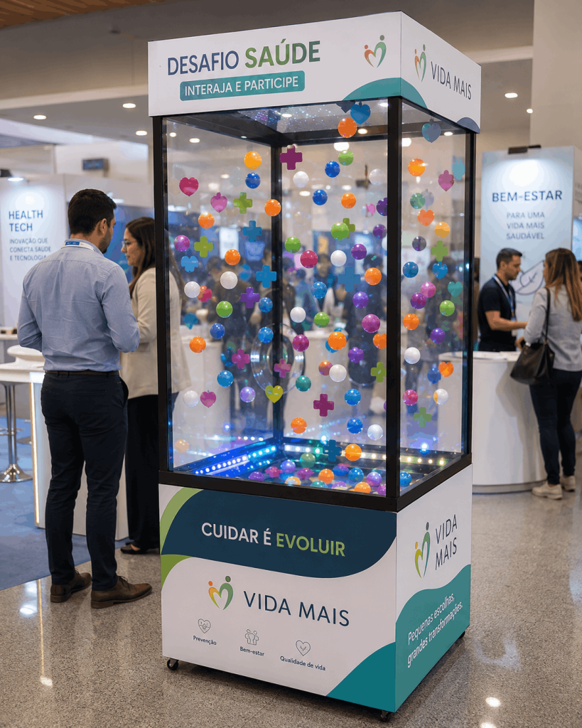 Cabine de Prêmios Pocket para Eventos Cabine de Prêmios Pocket para Eventos