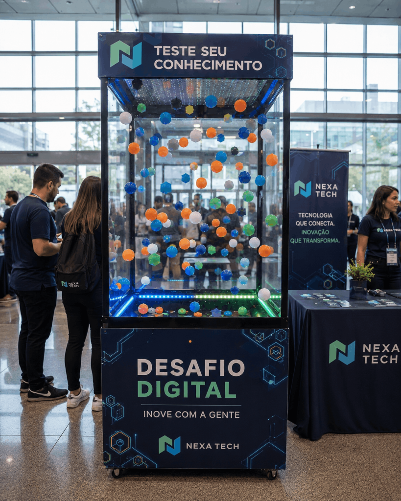Cabine de Prêmios Pocket para Eventos Cabine de Prêmios Pocket para Eventos