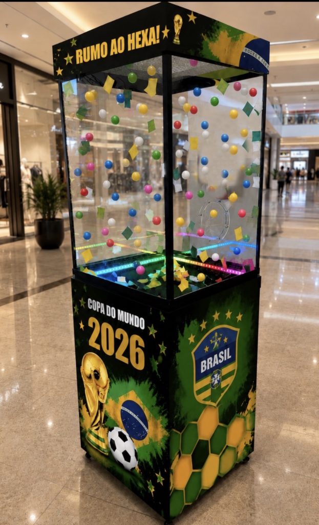 Cabine de Prêmios Pocket para Eventos Cabine de Prêmios Pocket para Eventos