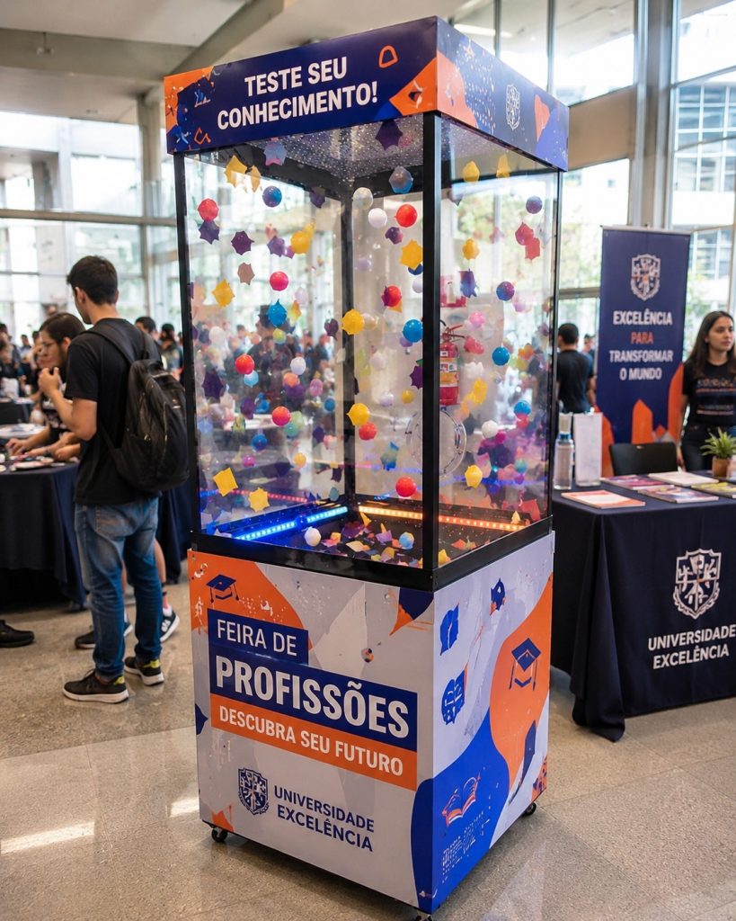 Cabine de Prêmios Pocket para Eventos Cabine de Prêmios Pocket para Eventos