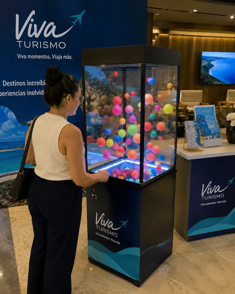 Cabine de Pr&ecirc;mios Pocket para Eventos