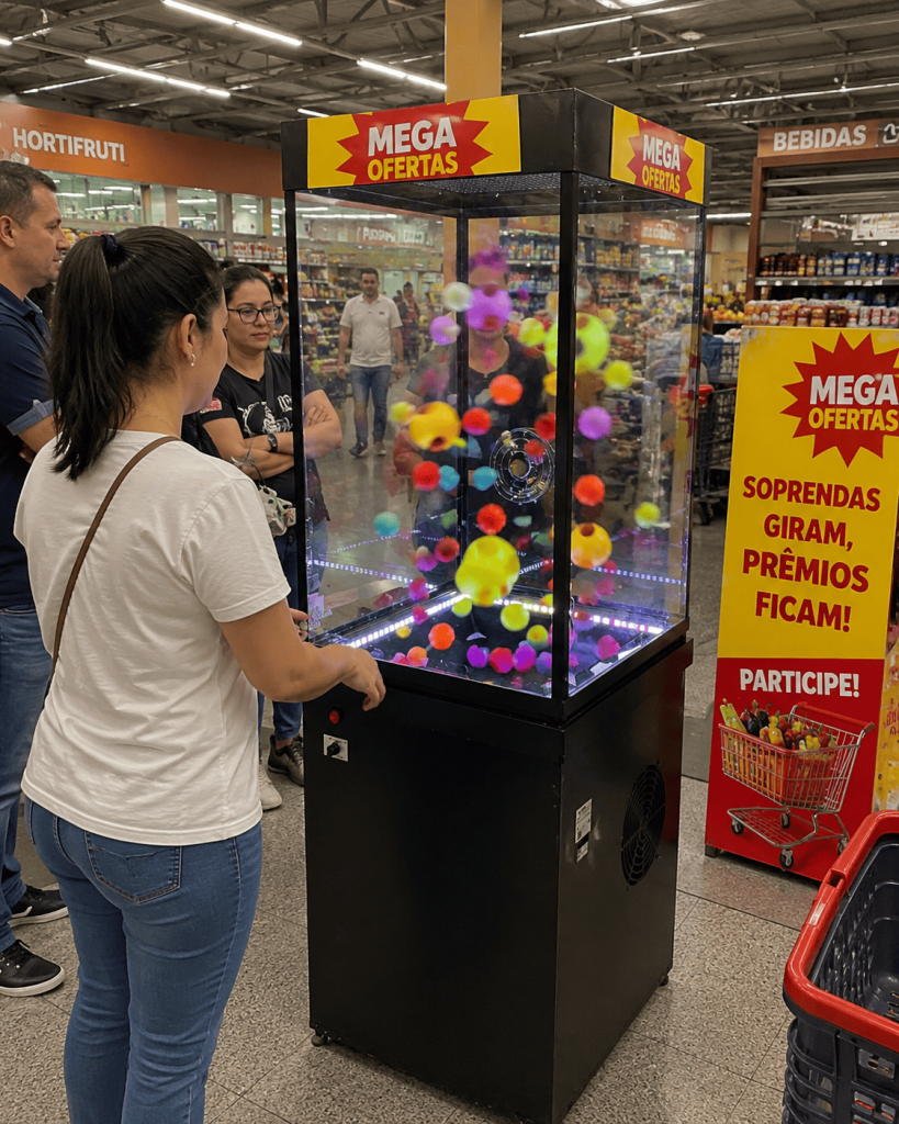 Cabine de Pr&ecirc;mios Pocket para Eventos