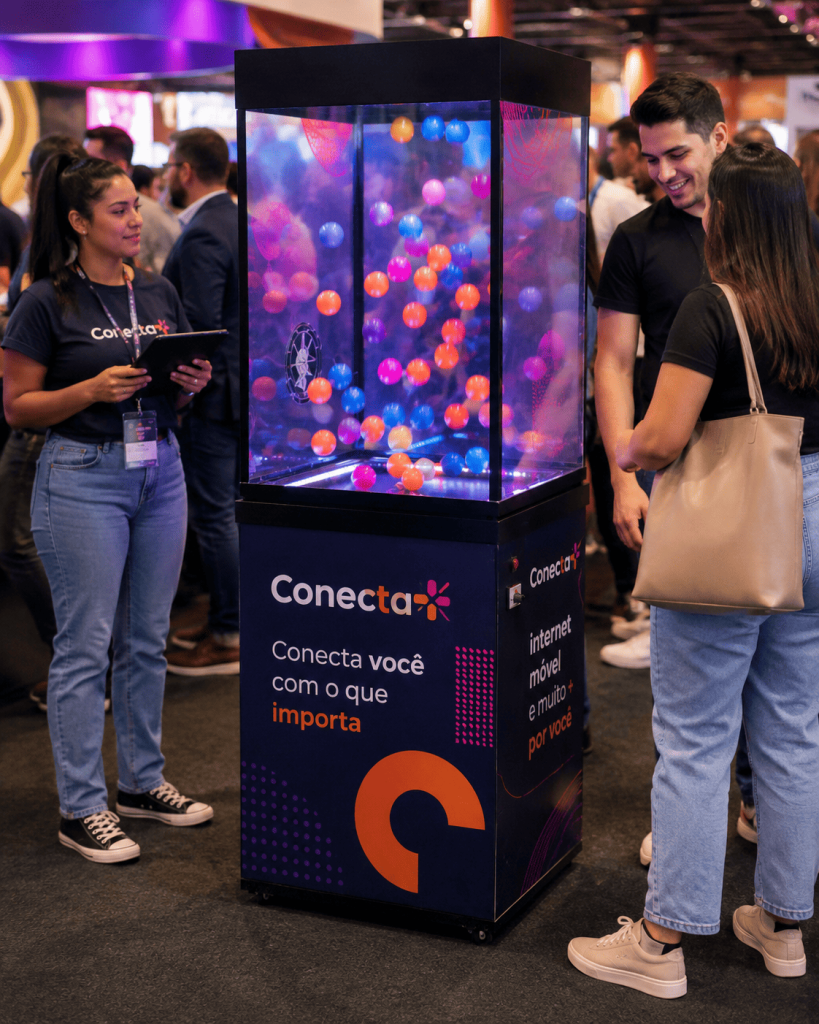 Cabine de Pr&ecirc;mios Pocket para Eventos