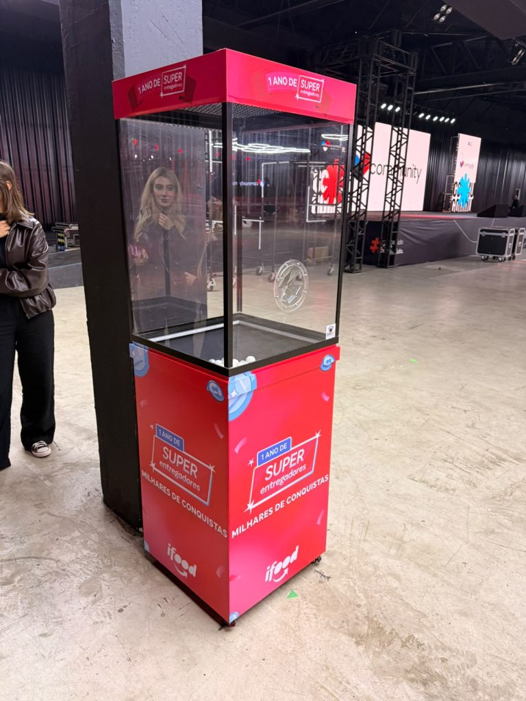 Cabine de Prêmios Pocket para Eventos Cabine de Prêmios Pocket para Eventos