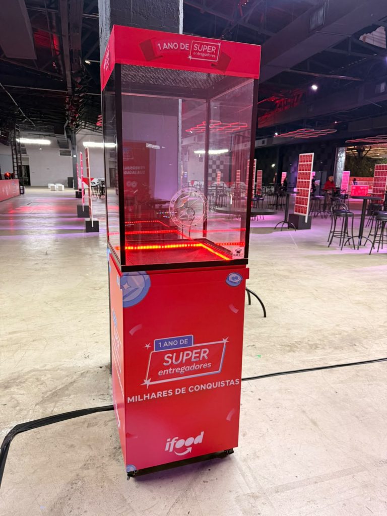 Cabine de Prêmios Pocket para Eventos Cabine de Prêmios Pocket para Eventos